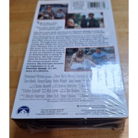 FORREST GUMP. VHS, 1995. Tom Hanks. New Sealed. - Picture 3 of 3